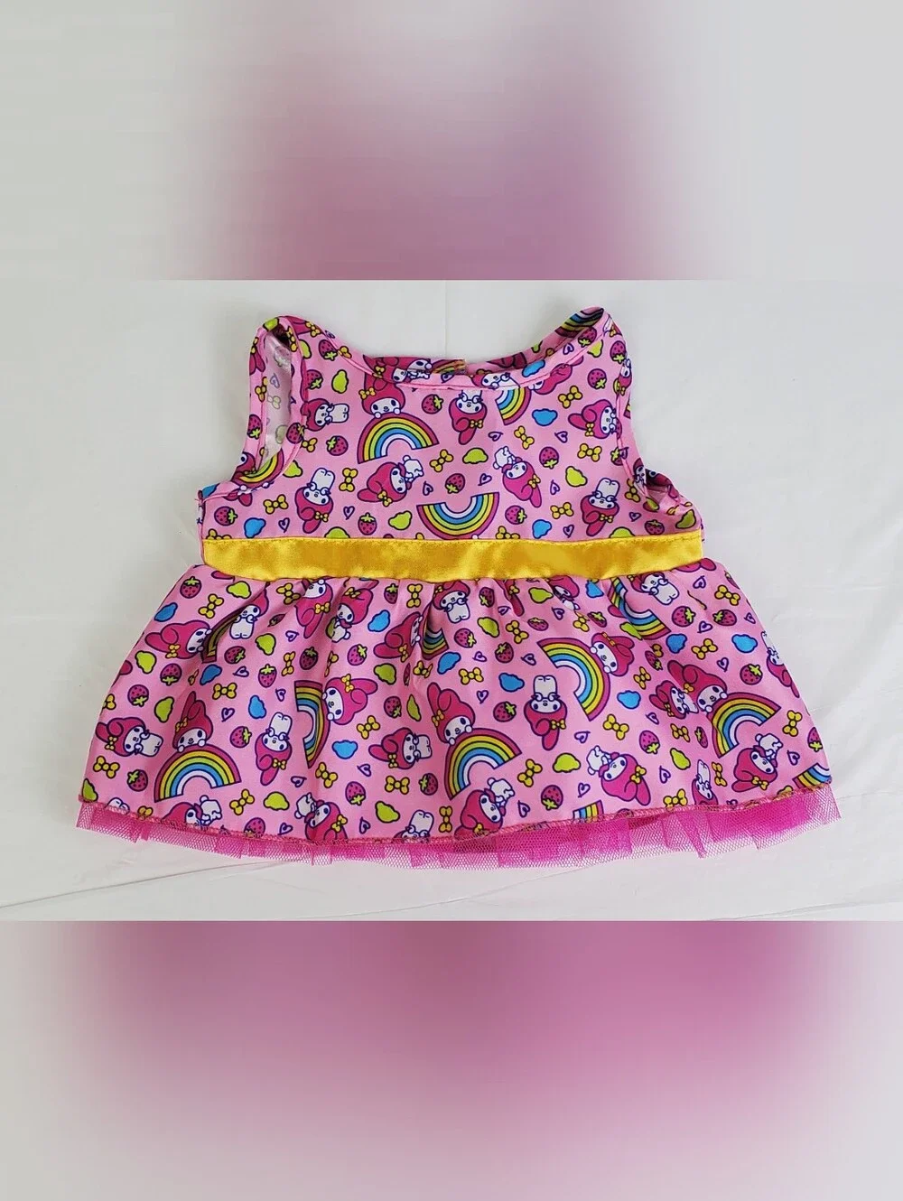 Build-A-Bear BABW Sanrio Hello Kitty and Friends My Melody Rainbow Dress Outfit